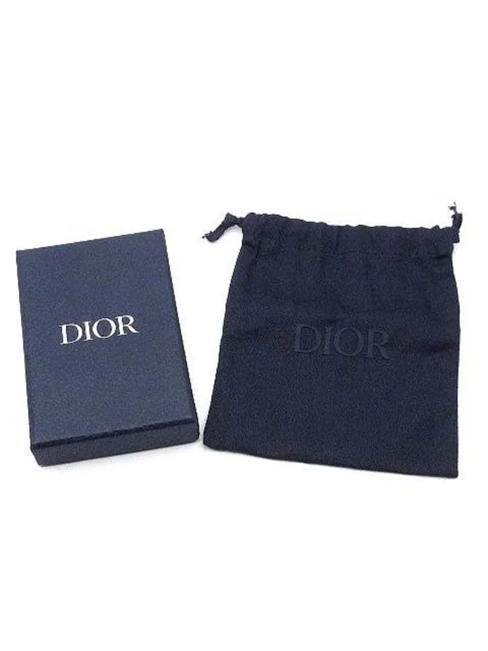 Dior Oblique Pendant Logo Brass & Crystal Silver